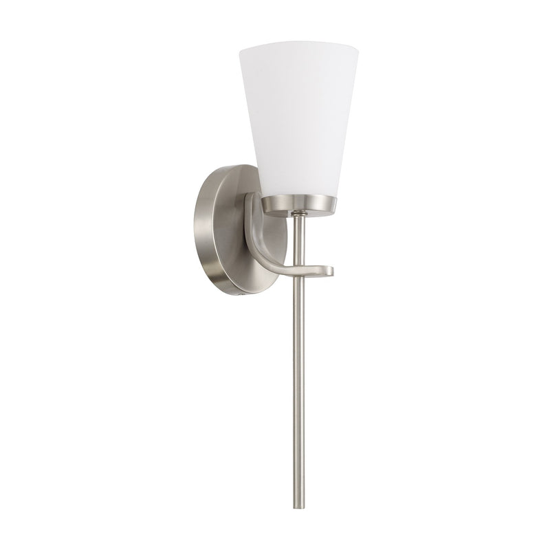 Capital Lighting 661011BN-660 One Light Wall Sconce, Brushed Nickel