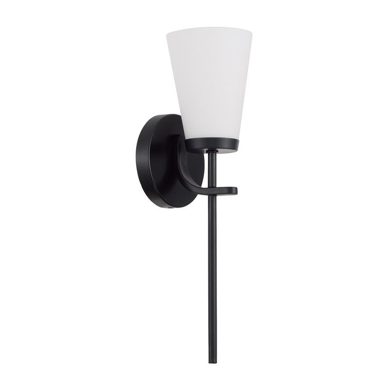 Capital Lighting 661011MB-660 One Light Wall Sconce, Matte Black