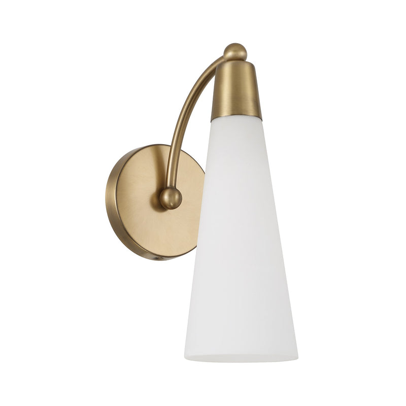 Capital Lighting 662211AD One Light Wall Sconce, Aged Brass