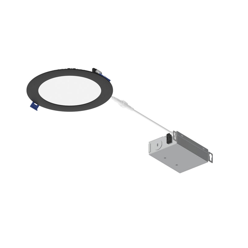 Nora Lighting NFLAT-R6TWB LED Downlight, Black