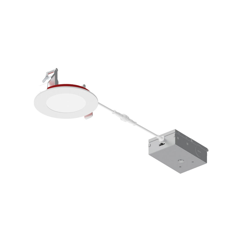 Nora Lighting NFRC-R4W1TWMPW LED Downlight, Matte Powder White