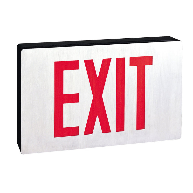 Nora Lighting NX-616-LED/R LED Self-Diagnostic Exit Sign, Aluminum