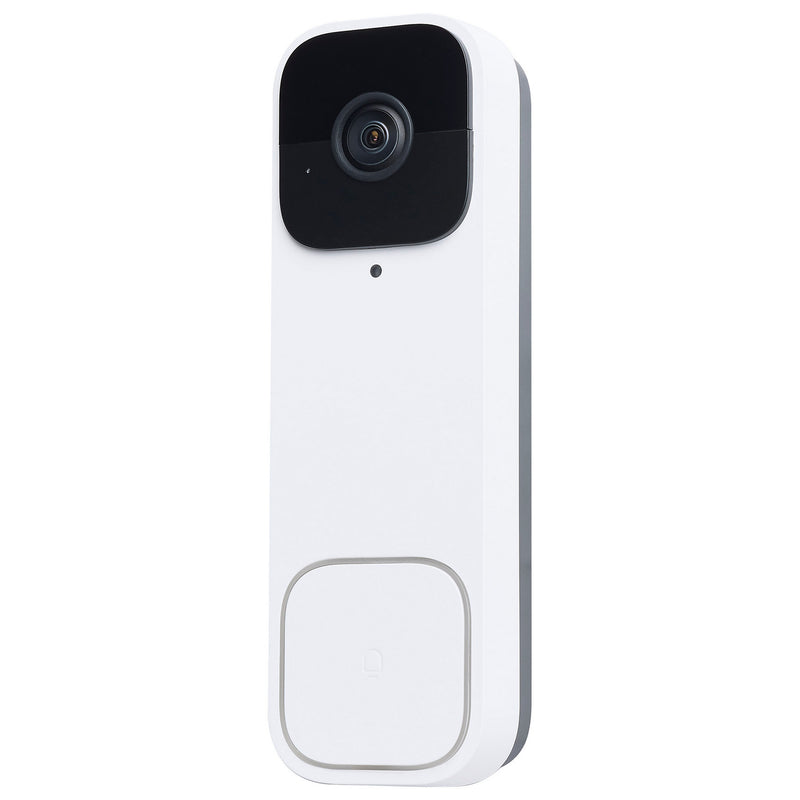 Nuvo Lighting 65-933 Smart Doorbell Security Camera Wired, White