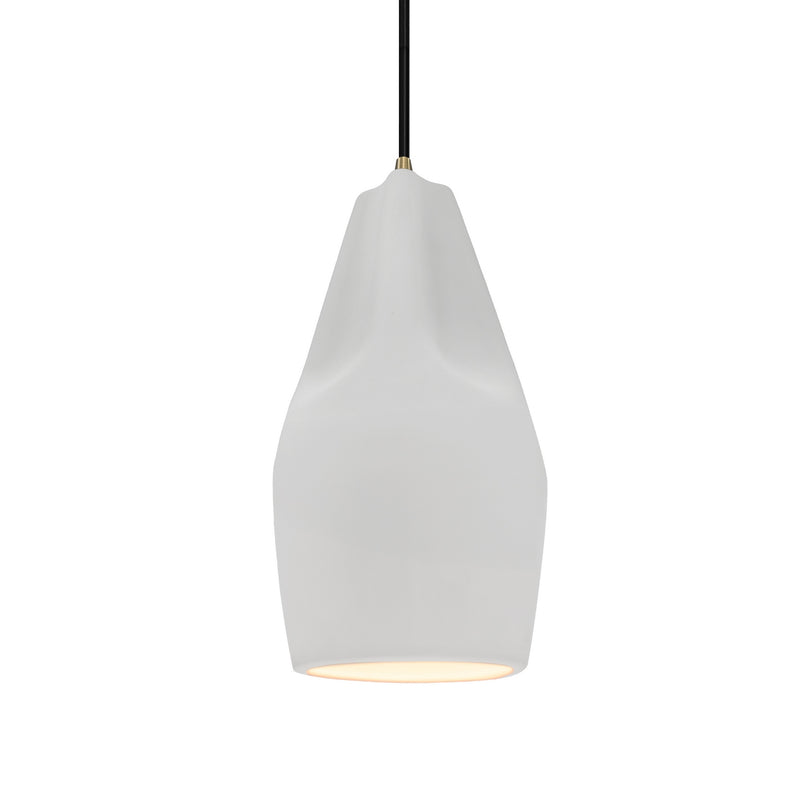 Justice Designs CER-6597-BIS-ABRS-BKCD One Light Pendant, Antique Brass