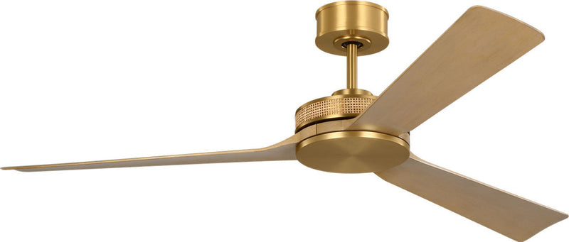 Visual Comfort Fan 3ELASM56BBSNH 56" Ceiling Fan, Burnished Brass