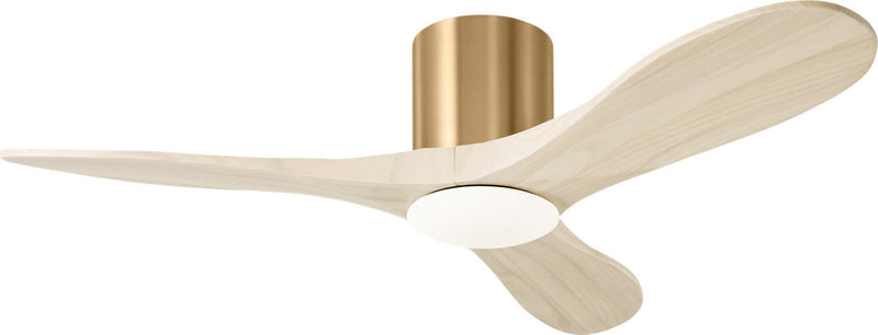 Visual Comfort Fan 3MAVHSM44BBSWWOD 44" Ceiling Fan, Burnished Brass