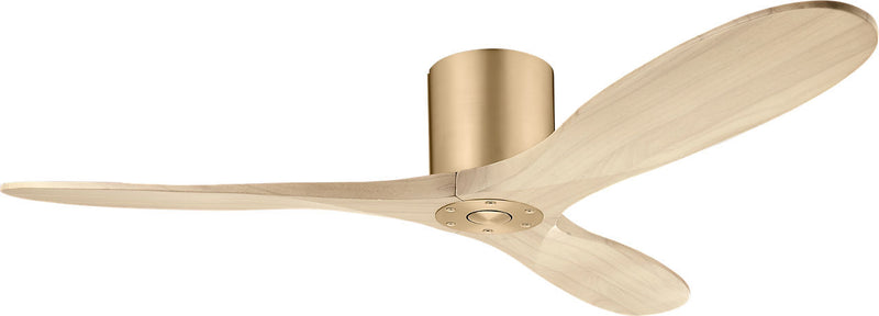 Visual Comfort Fan 3MAVHSM52BBSWWO 52" Ceiling Fan, Burnished Brass