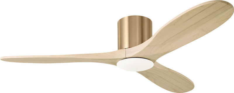 Visual Comfort Fan 3MAVHSM52BBSWWOD 52" Ceiling Fan, Burnished Brass