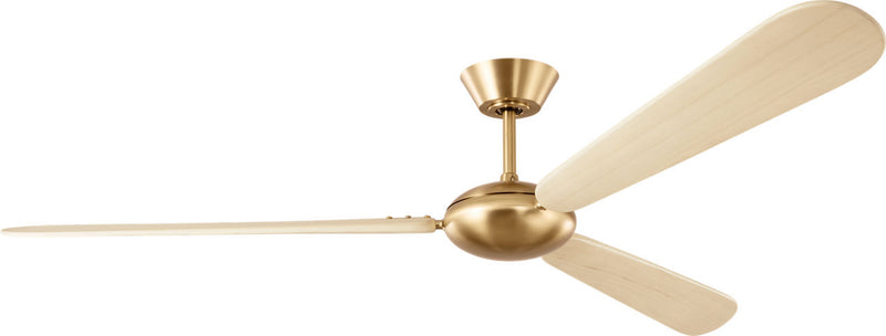 Visual Comfort Fan 3PODSM64BBSWWO 64" Ceiling Fan, Burnished Brass