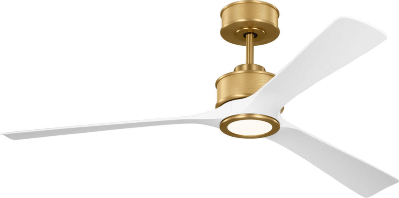 Visual Comfort Fan 3RSESM52BBSRZWD 52" Ceiling Fan, Burnished Brass