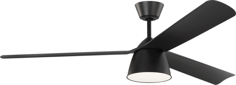 Visual Comfort Fan 3STUSM60MBKD 60" Ceiling Fan, Midnight Black