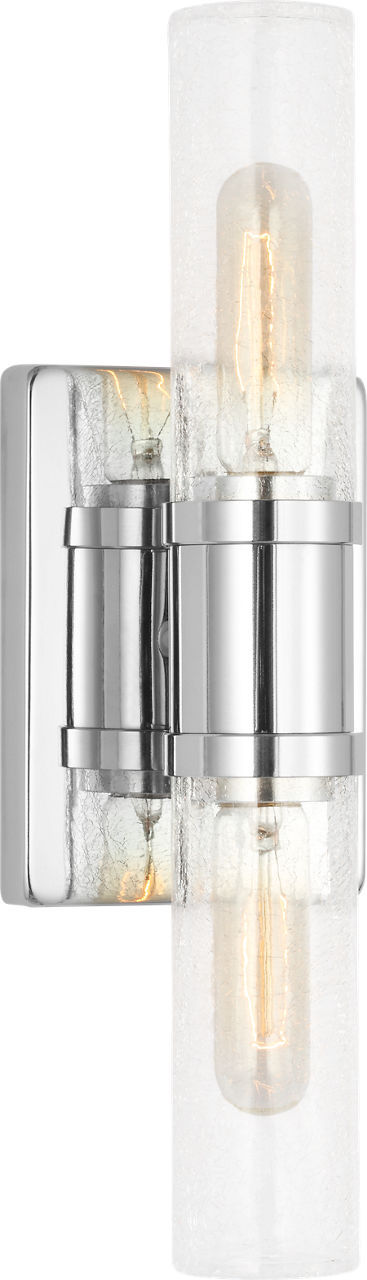 Visual Comfort Studio 4465002CC-05 Two Light Vanity, Chrome/Chrome