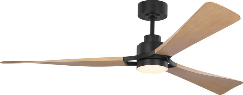 Visual Comfort Fan 3TRLSM60MBKNHD 60" Ceiling Fan, Midnight Black