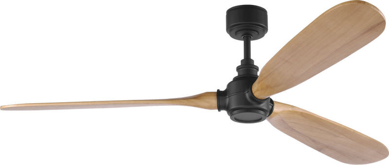 Visual Comfort Fan 3VALSM60MBKNH 60" Ceiling Fan, Midnight Black