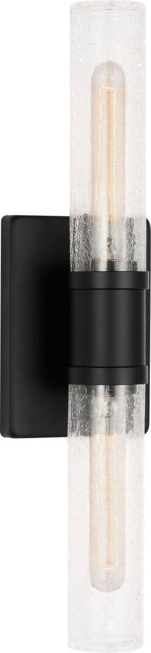 Visual Comfort Studio 4565002CC-112 Two Light Vanity, Midnight Black/Midnight Black