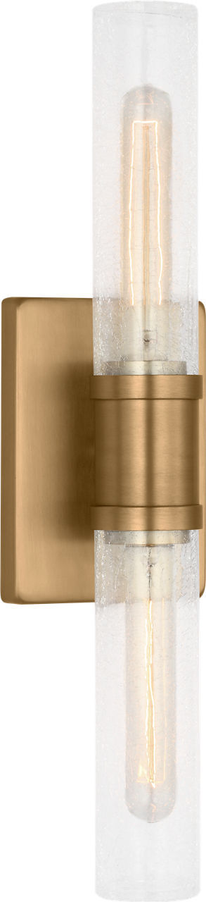 Visual Comfort Studio 4565002CC-848 Two Light Vanity, Satin Brass/Satin Brass