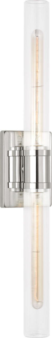 Visual Comfort Studio 4665002CF-05 Two Light Vanity, Chrome/Chrome