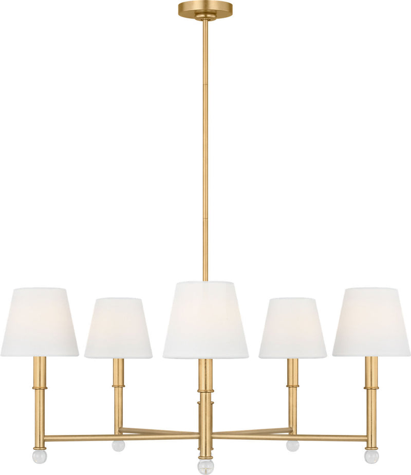 Visual Comfort Studio AC1195GD Five Light Chandelier, Gild/Gild
