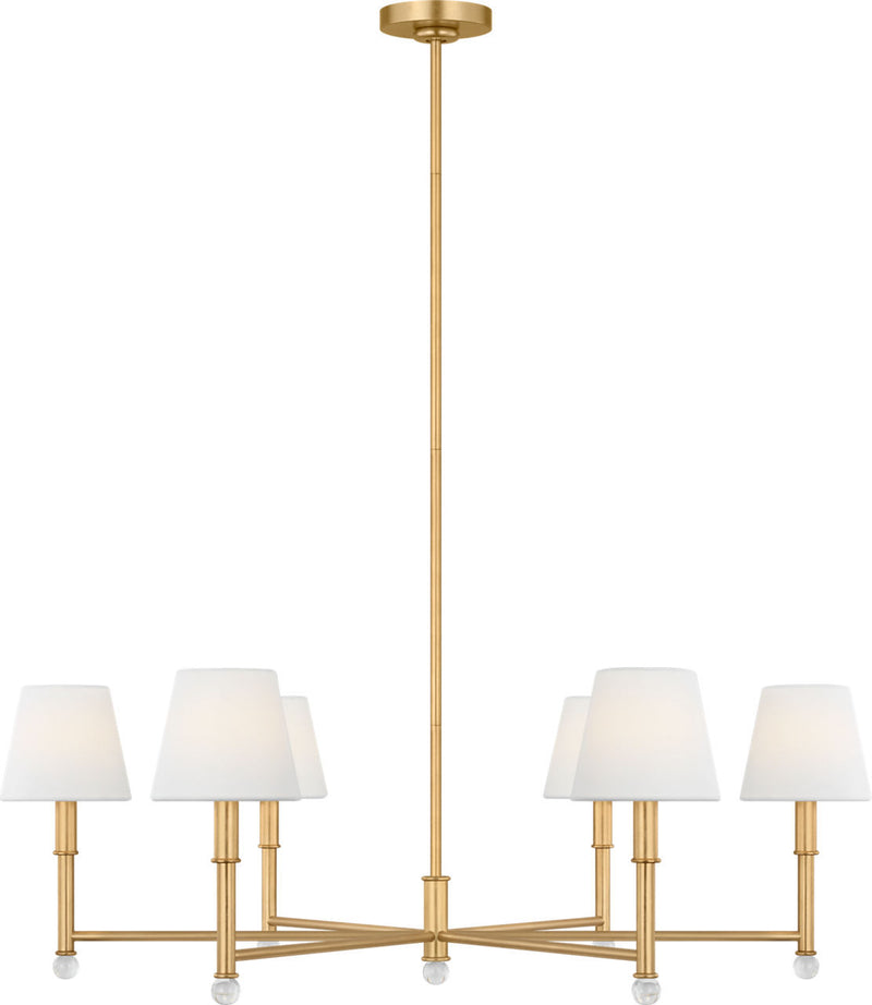 Visual Comfort Studio AC1206GD Six Light Chandelier, Gild/Gild