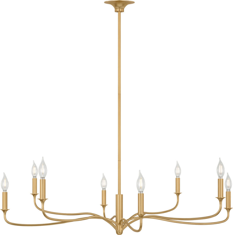 Visual Comfort Studio AC1218GD Eight Light Chandelier, Gild/Gild