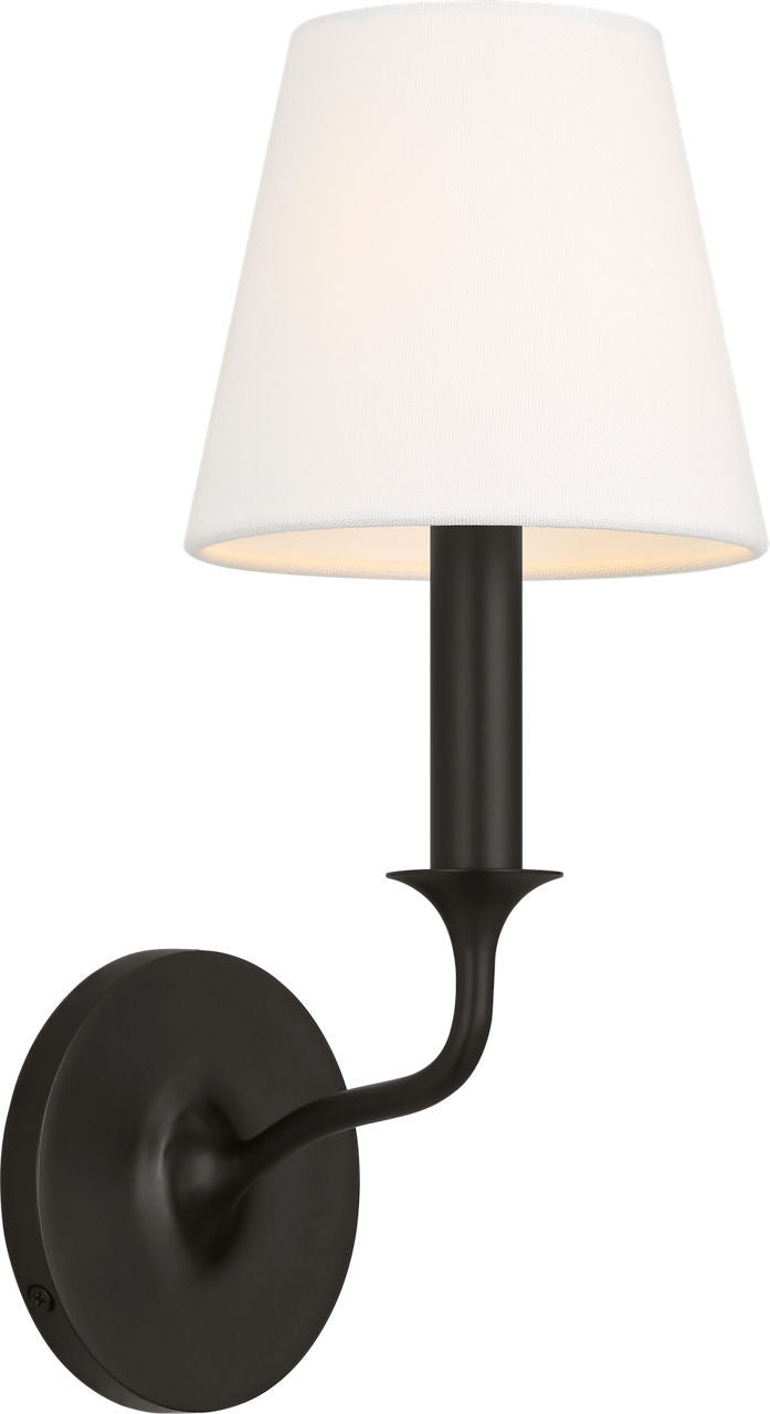 Visual Comfort Studio AW1231AI One Light Wall Sconce, Aged Iroged Iron