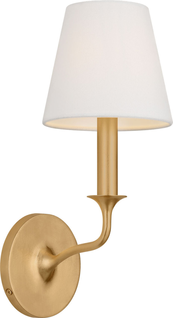Visual Comfort Studio AW1231GD One Light Wall Sconce, Gild/Gild