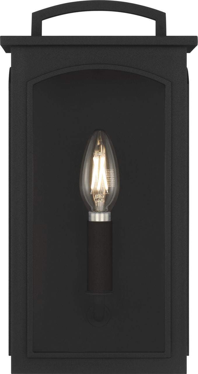 Visual Comfort Studio CO1551TXB One Light Wall Lantern, Textured Black/Textured Black
