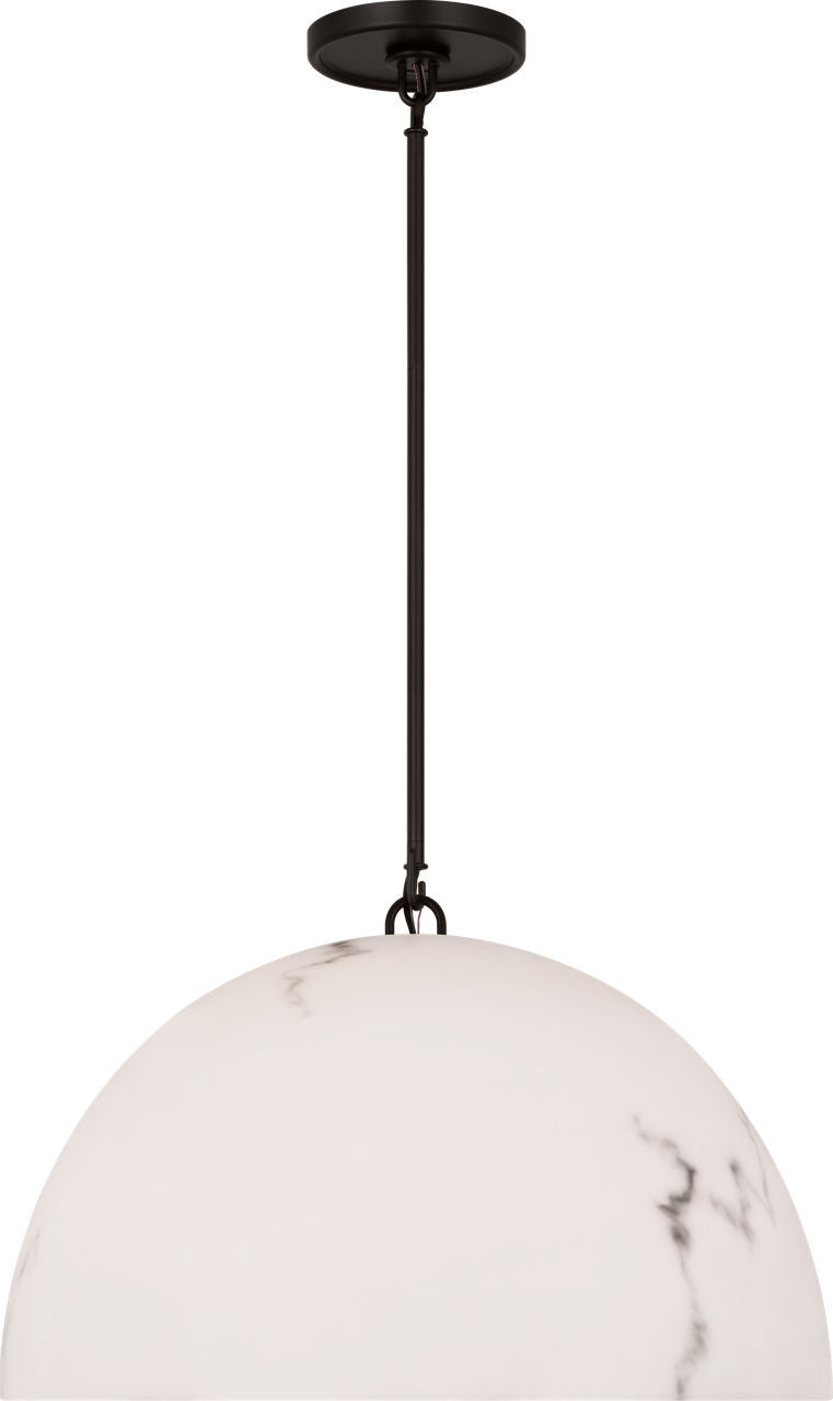 Visual Comfort Studio CP1481AI One Light Pendant, Aged Iroged Iron