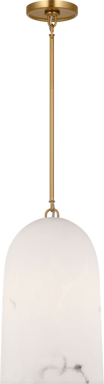 Visual Comfort Studio CP1491BBS One Light Pendant, Burnished Brass/Burnished Brass