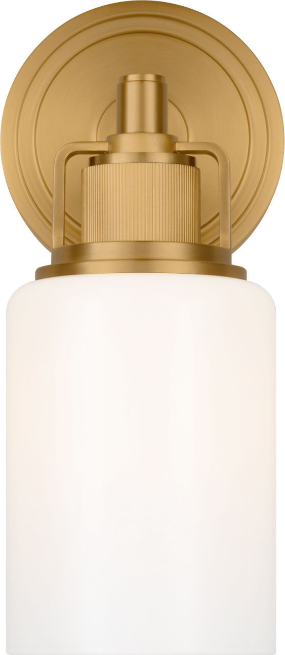 Visual Comfort Studio CV1111BBS One Light Bath, Burnished Brass/Burnished Brass