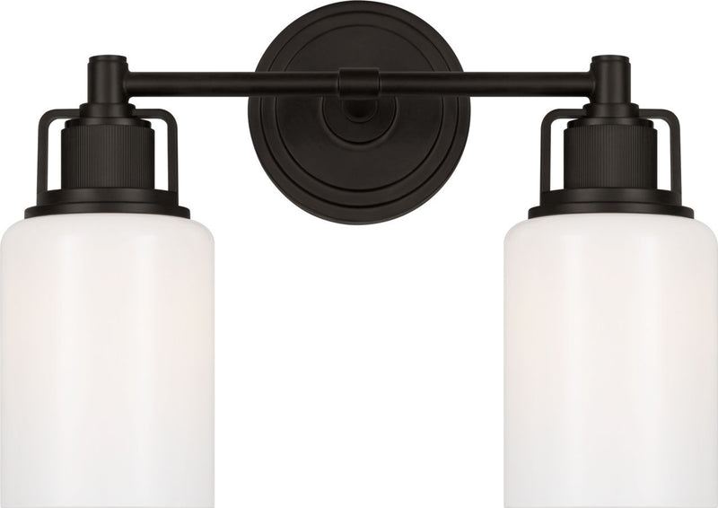 Visual Comfort Studio CV1112AI Two Light Bath, Aged Iroged Iron