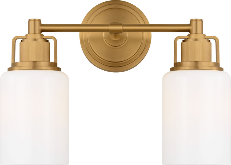 Visual Comfort Studio CV1112BBS Two Light Bath, Burnished Brass/Burnished Brass