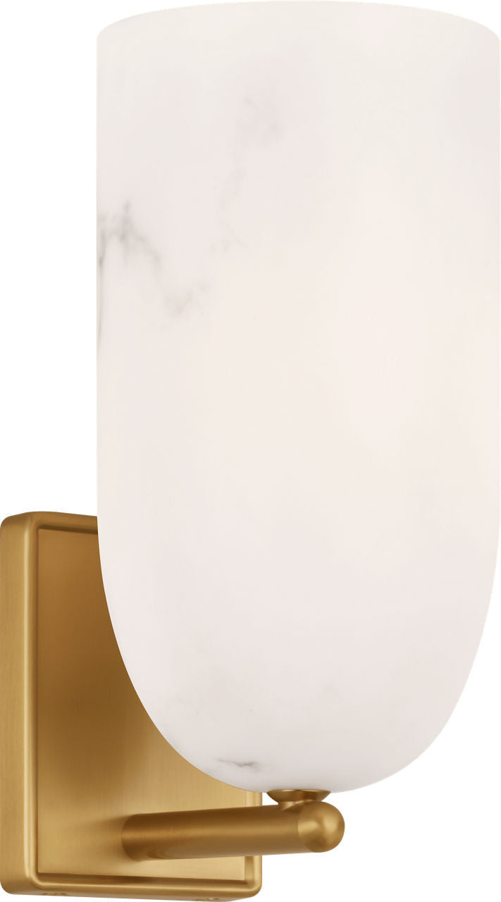 Visual Comfort Studio CW1441BBS One Light Wall Sconce, Burnished Brass/Burnished Brass