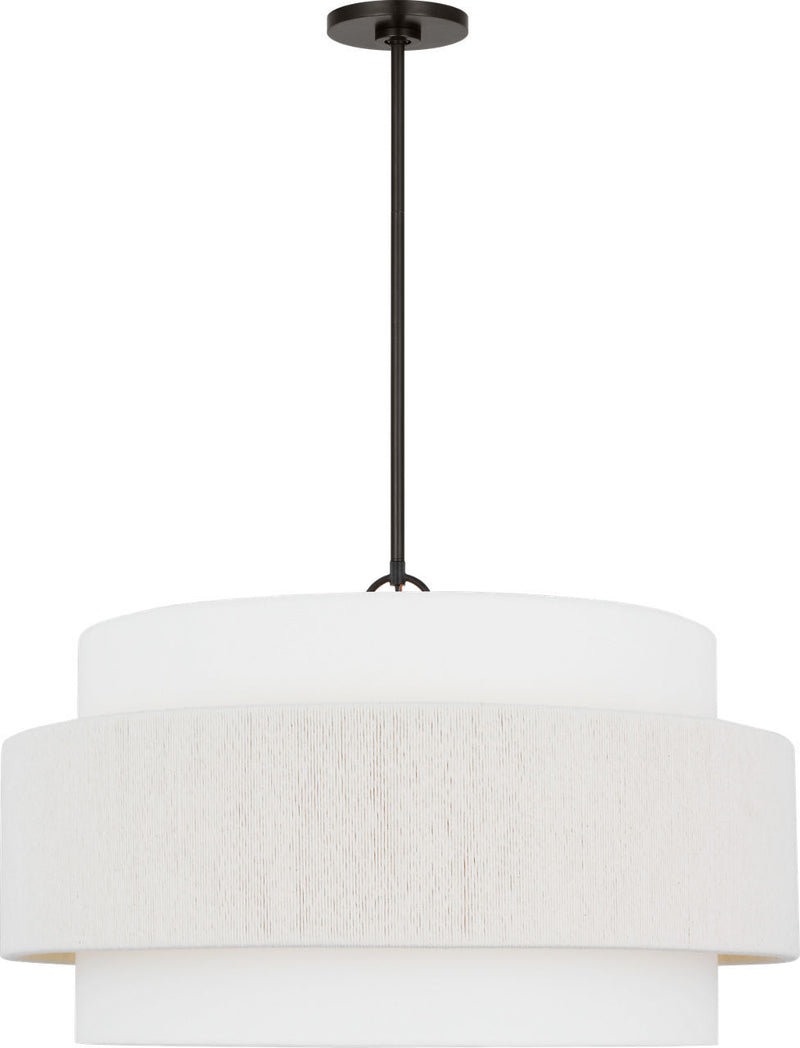 Visual Comfort Studio EP1184AI Four Light Hanging Shade, Aged Iroged Iron