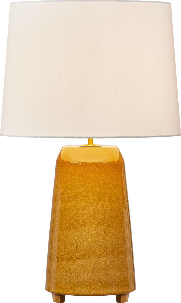Visual Comfort Studio HT1191CHO One Light Table Lamp, Cracked Honey/Cracked Honey
