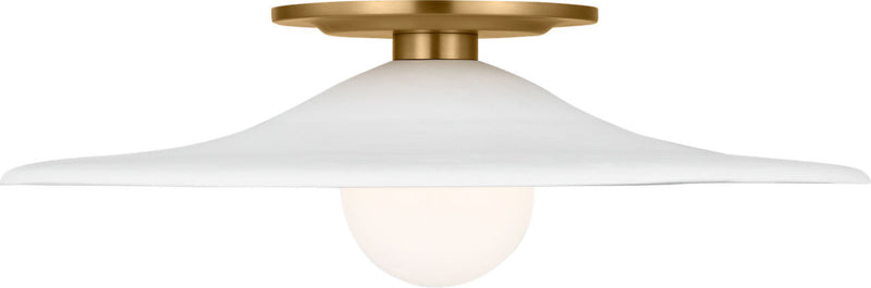 Visual Comfort Studio KSF1121BBS LED Flush Mount, Burnished Brass/Burnished Brass
