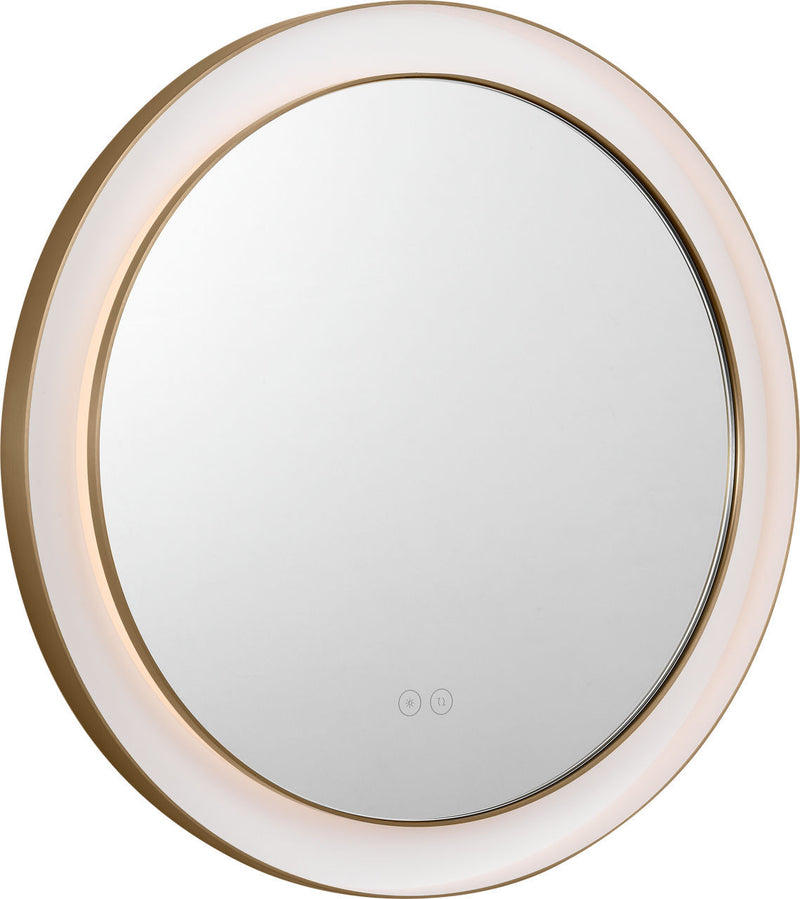 Visual Comfort Studio KSMRIL104BBS LED Mirror, Burnished Brass/Burnished Brass
