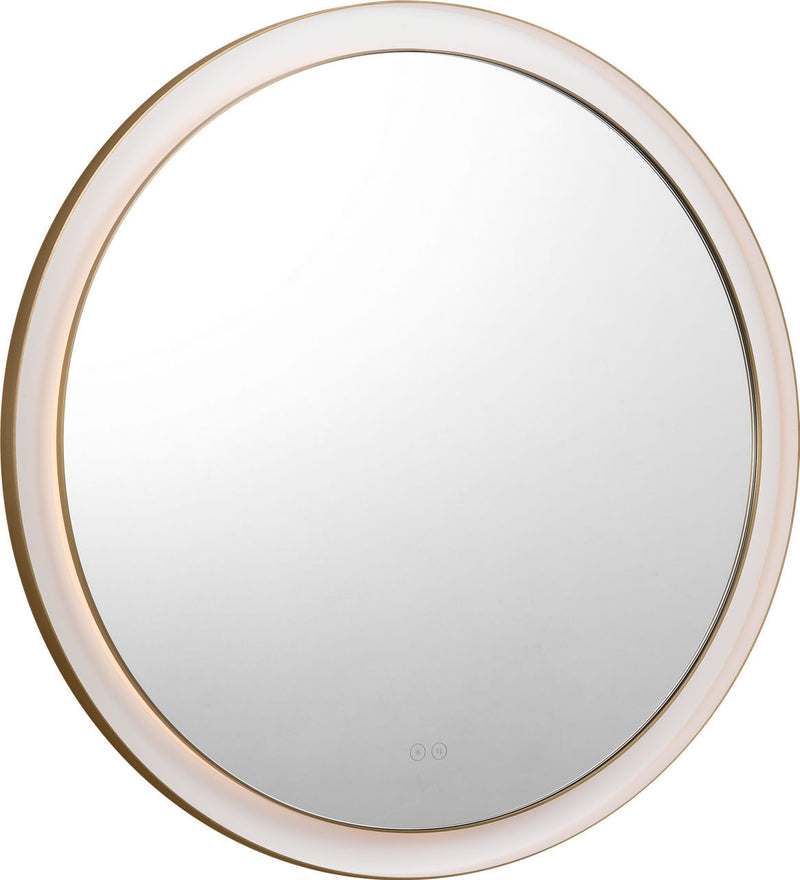 Visual Comfort Studio KSMRIL105BBS LED Mirror, Burnished Brass/Burnished Brass