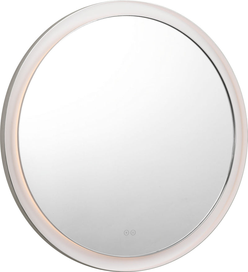 Visual Comfort Studio KSMRIL105PN LED Mirror, Polished Nickel/Polished Nickel