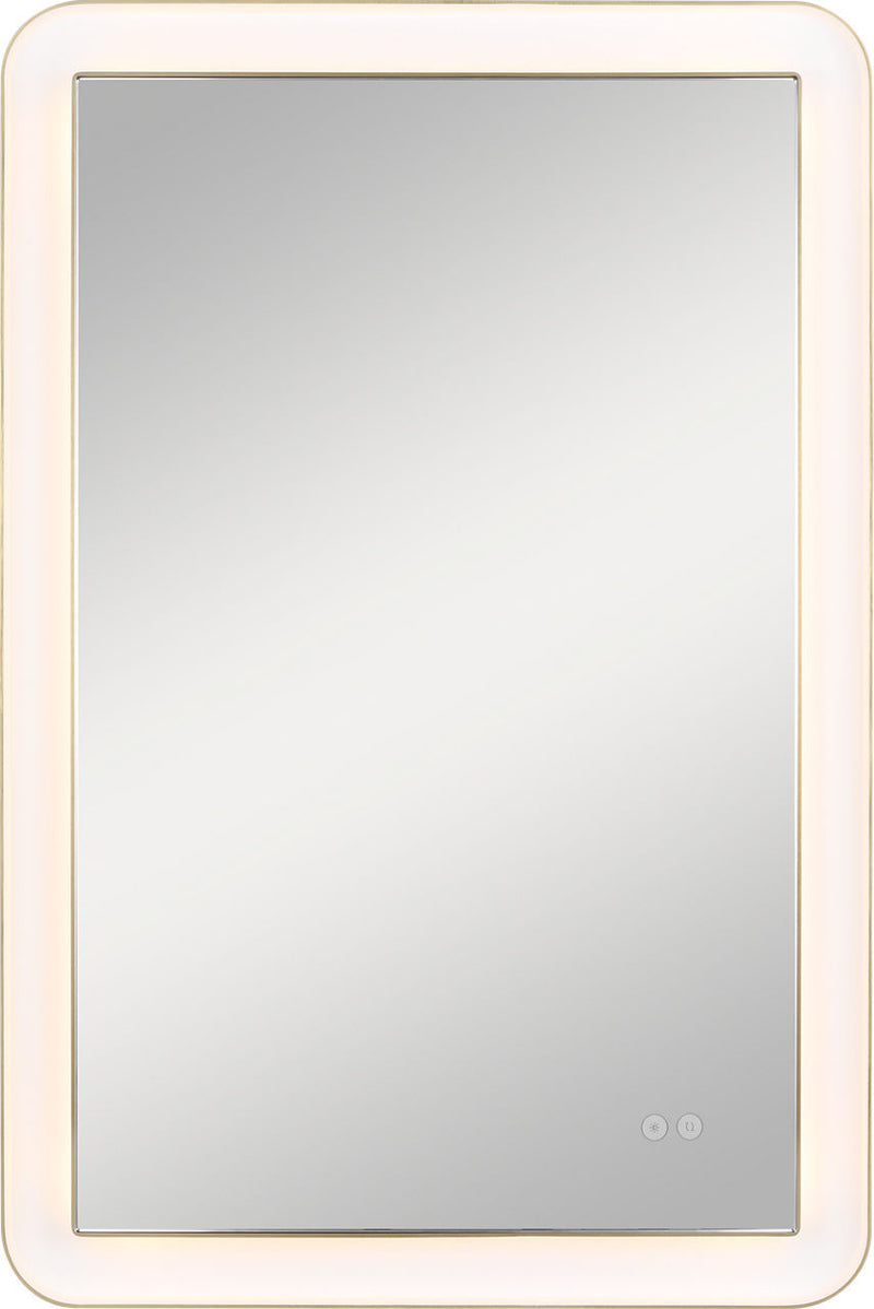 Visual Comfort Studio KSMRIL106BBS LED Mirror, Burnished Brass/Burnished Brass