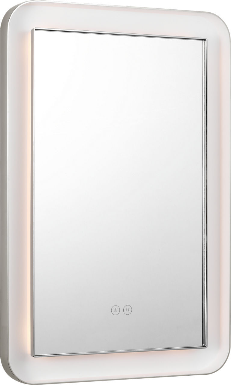 Visual Comfort Studio KSMRIL107PN LED Mirror, Polished Nickel/Polished Nickel