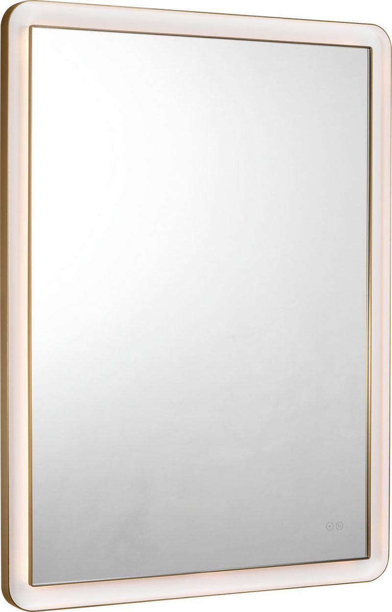 Visual Comfort Studio KSMRIL108BBS LED Mirror, Burnished Brass/Burnished Brass