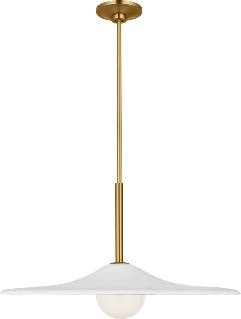 Visual Comfort Studio KSP1201BBS LED Pendant, Burnished Brass/Burnished Brass