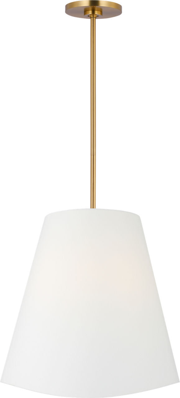 Visual Comfort Studio KSP1213BBS Three Light Hanging Shade, Burnished Brass/Burnished Brass