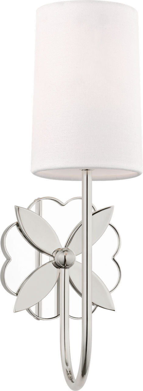Visual Comfort Studio KSW1181PN One Light Wall Sconce, Polished Nickel/Polished Nickel