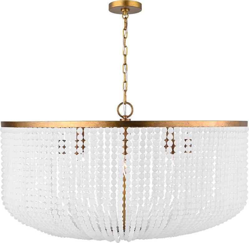 Visual Comfort Studio LXC1158VGD Eight Light Chandelier, Vintage Gild/Vintage Gild
