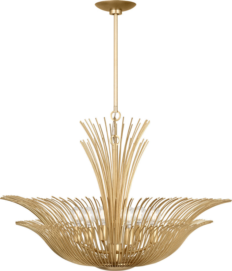 Visual Comfort Studio LXC1196GD Six Light Chandelier, Gild/Gild
