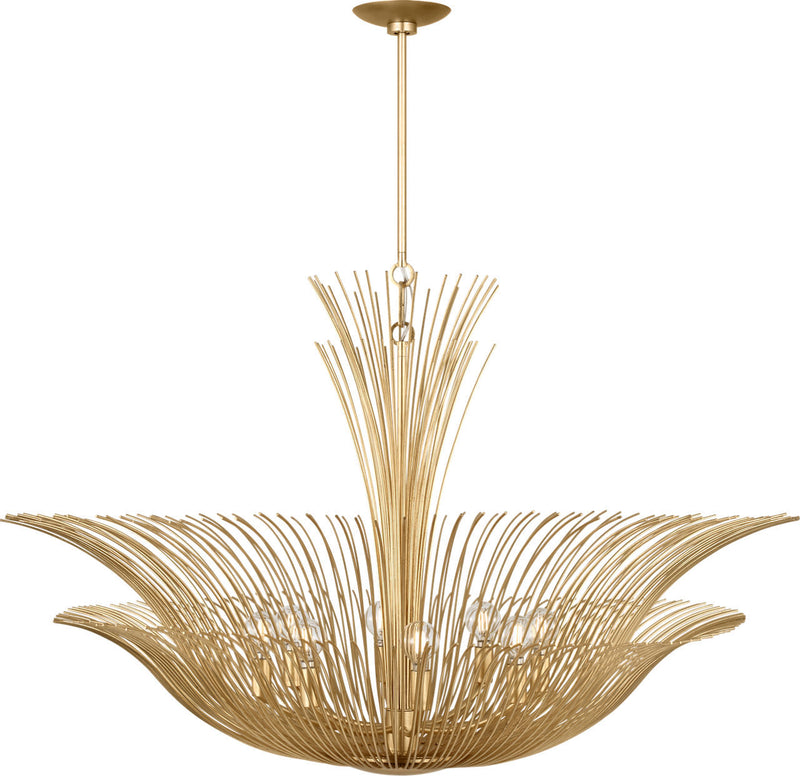 Visual Comfort Studio LXC1218GD Eight Light Chandelier, Gild/Gild