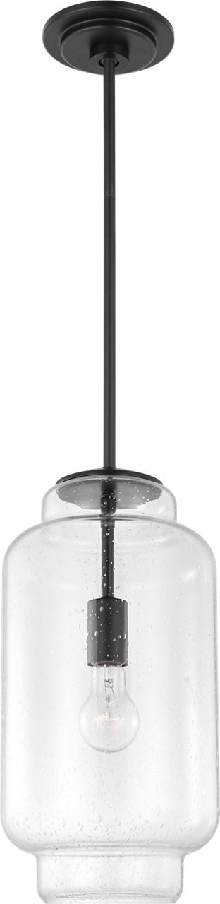 Visual Comfort Studio LXP1061AI One Light Pendant, Aged Iroged Iron