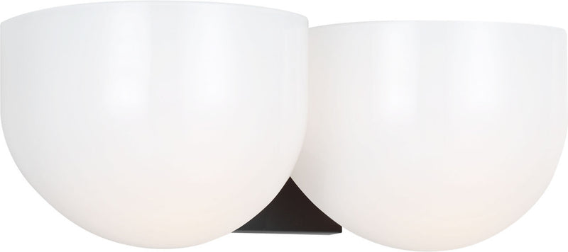 Visual Comfort Studio LXV1002AI Two Light Bath, Aged Iroged Iron